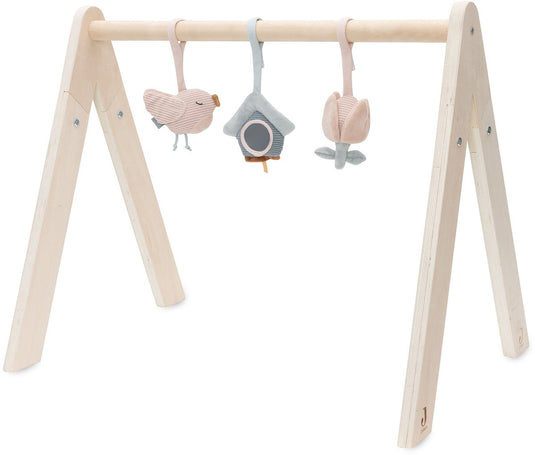 Jollein babygym speeltjes - baby speelgoed hangers - polyester - lovely birds