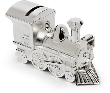 Zilverstad - spaarpot locomotief zilver kleur