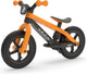 Chillafish loopfiets 2 jaar met voetsteun en voetrem - oranje - lichtgewicht loopfiets jongens en meisjes tot 5 jaar met verstelbaar zadel en 12 rubberskin banden voor extra grip binnen en buiten - model bmxie 2