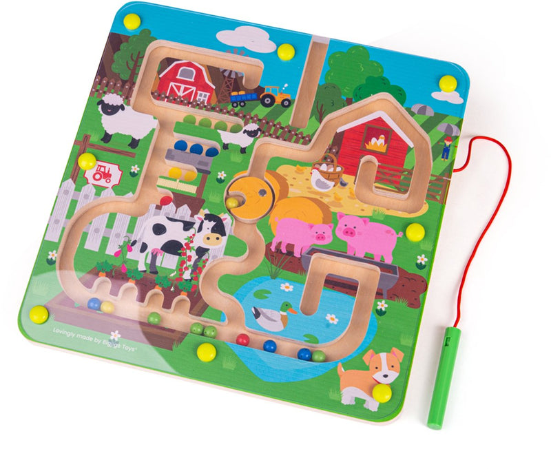 Load image into Gallery viewer, Bigjigs magnetische doolhof spel - boerderij
