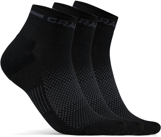 Craft active mid sock 3-pack unisex sportsokken - zwart