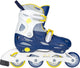 Nijdam skeelers - verstelbaar - hardboot - blauw - maat 27-30