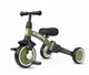Qplay stager driewieler met duwstang - peuterfiets 3-in-1 opvouwbaar - roze