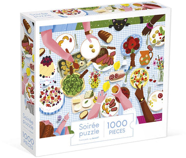 Janod - kidult puzzel - het familiediner - 1000 stukjes