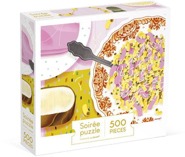 Janod - kidult puzzel - pasta en ham - 500 stukjes