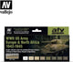 Vallejo hobbyverf acrylverf - 71625 wwii us army europe - north africa 1942-1945 - acryl set verf set - 8x 17 ml
