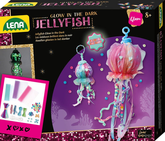 Lena knutselset jellyfish glow in the dark - creatief speelgoed.