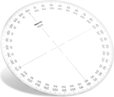 Aristo kompasroos 360� 12 cm glashelder acrylglas ar-1512 5