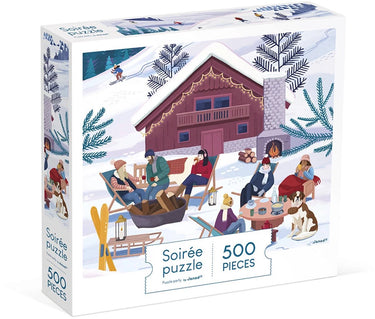 Janod - kidult puzzel - winter in de bergen - 500 stukjes