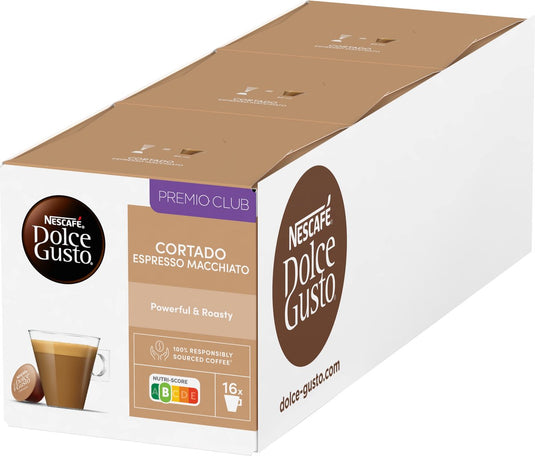 Nescafe dolce gusto nescafé dolce gusto capsules cortado espresso macchiato - 48 koffiecups voor 48 koppen koffie