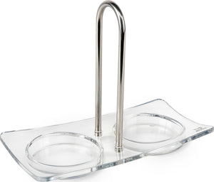 Peugeot linea houder peper- en zoutmolen 15 cm - transparant - acryl