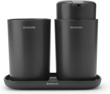 Brabantia renew badkameraccessoires set - 3-delig - dark grey