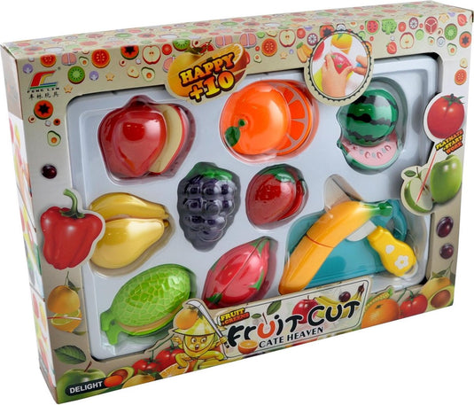 Amuuso snijfruit - fruitset met snijplankje - stimuleert cognitieve vaardigheden