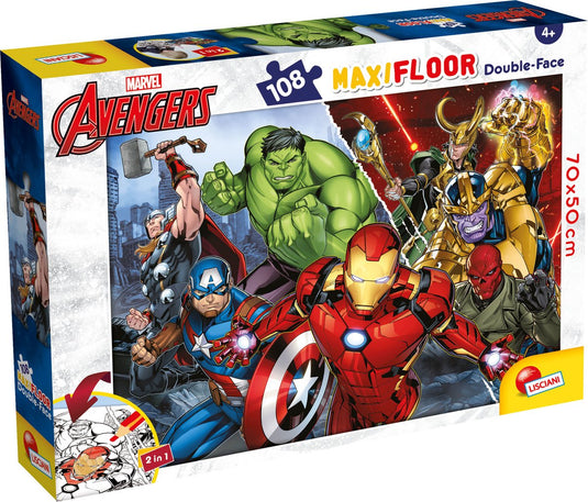 Lisciani marvel puzzle df maxifloor 108 avengers