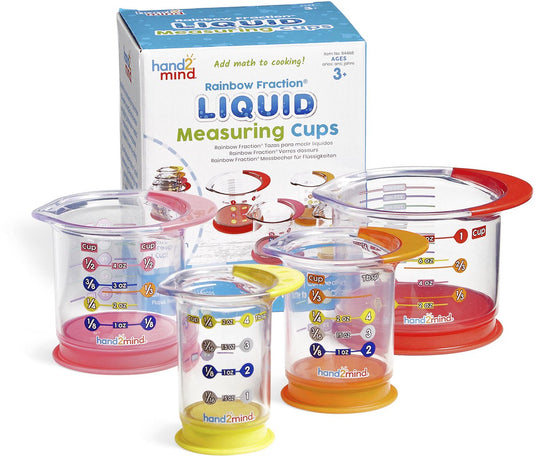 Learning resources maatbekers speelgoed - rainbow fraction - educatief. - 3+