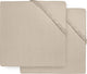 Jollein baby hoeslaken ledikant - nougat - jersey - 2 stuks - 60x120cm