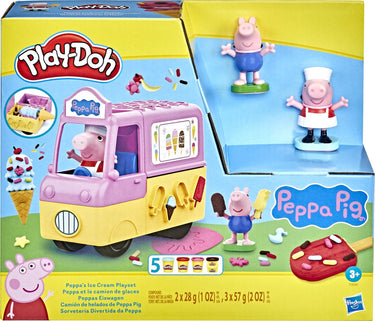 Play-doh peppas ijsjes speelset - boetseerklei - inclusief 5 potjes