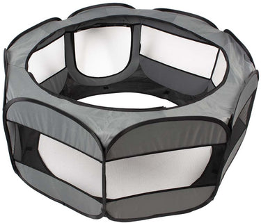 Duvo plus - opvouwbare speelren - lichtgrijs - l - 120x45x51cm - eenvoudig opzetbaar