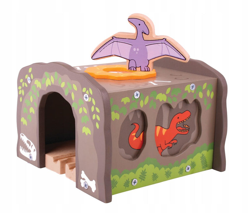 Load image into Gallery viewer, Bigjigs houten t-rex tunnel
