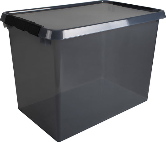 Sunware comfort line opbergbox 72l - 60x40x42 cm - transparant grijs