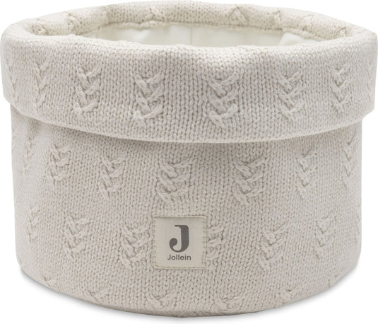 Jollein - commodemandje - commode mandje - grain knit - oatmeal