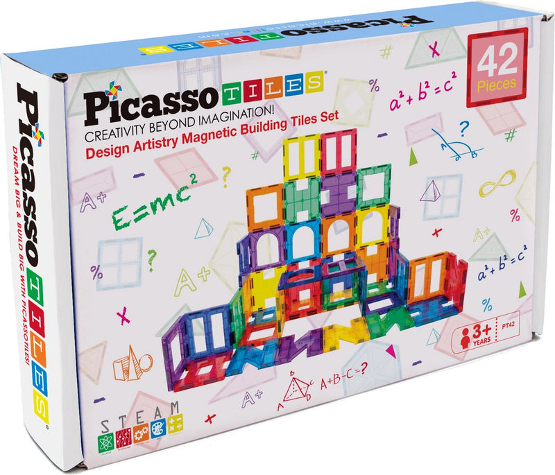 Load image into Gallery viewer, Picasso tiles tactic - constructiespeelgoed - magnetic tiles - magnetische tegels - artistry set - stem speelgoed - creatief bouwspeelgoed - 42 delig - vanaf 3 jaar
