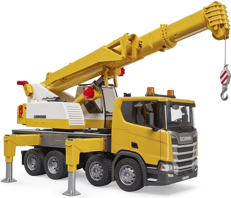 Load image into Gallery viewer, Bruder scania super 560r liebherr kraan met licht en geluid 1:16
