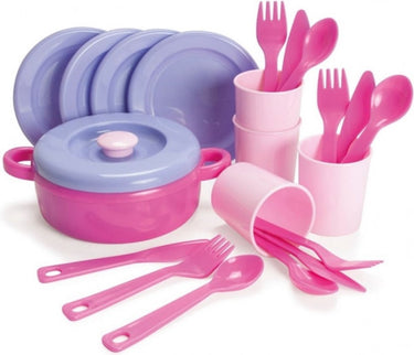 Dantoy eetservies pastel, 22dlg.