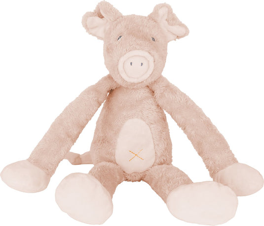 Happy horse varken pinky knuffel 40cm - roze - baby knuffel