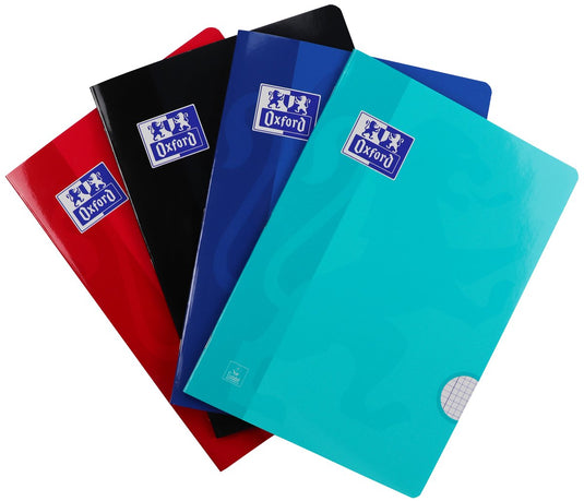 Oxford schrift school a4 ruit 5x5mm 72pag 80gr ass | 10 stuks
