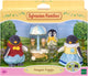 Sylvanian families 5694 familie pinguïn - 3 fluweelzachte speelfiguren- ijsco wagentje