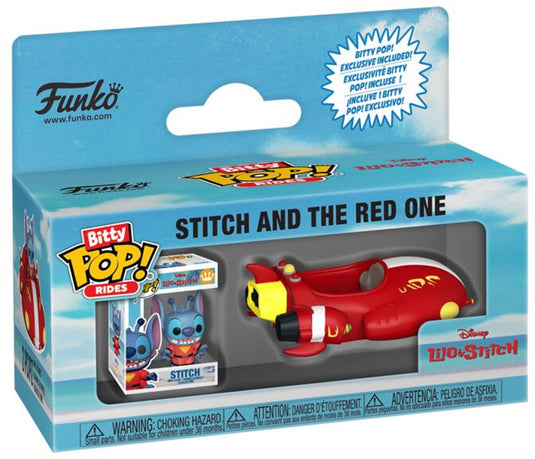 Funko lilo stitch stitch and the red one (bitty pop! ride) vinylfiguur unisex pop! - neutraal - standard