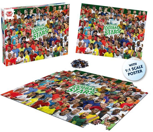 Winning moves puzzel - - world football stars 2026 - 1000 stukjes - vanaf 8 jaar
