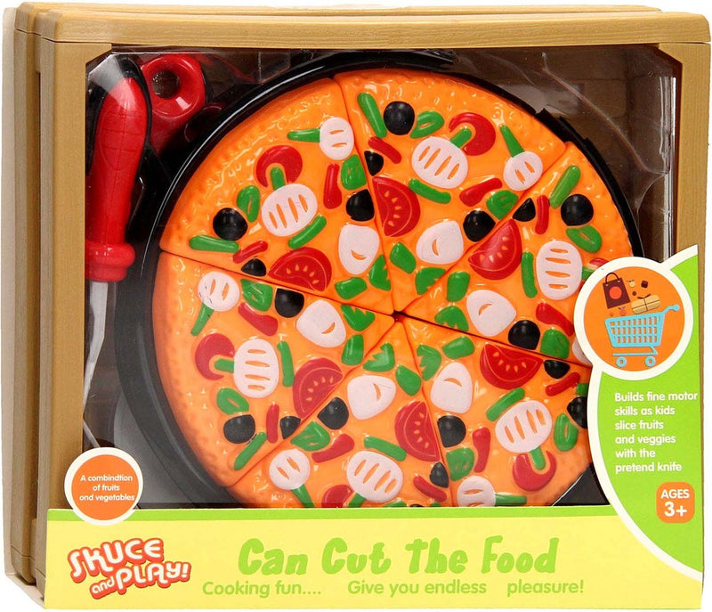 Afbeelding laden in galerijviewer, Lobbes speelgoed bv snij eten in kist - pizza
