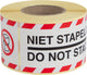 Rillprint etiketten niet stapelen | ft 46 x 125 mm | rol van 250 stuks