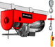 Einhell elektrische kabeltakel tc-eh 500 - 800 w - 250 kg op 11,5 m - 500 kg op 5,7 m (met katrol) - noodstop - automatische rem - incl. katrol