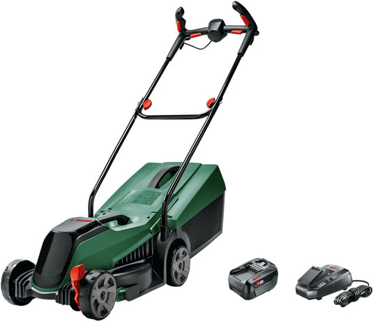 Bosch citymower 18v-32-300 accu grasmaaier - met 18 v - 5ah accu en lader - maaibreedte: 32 cm