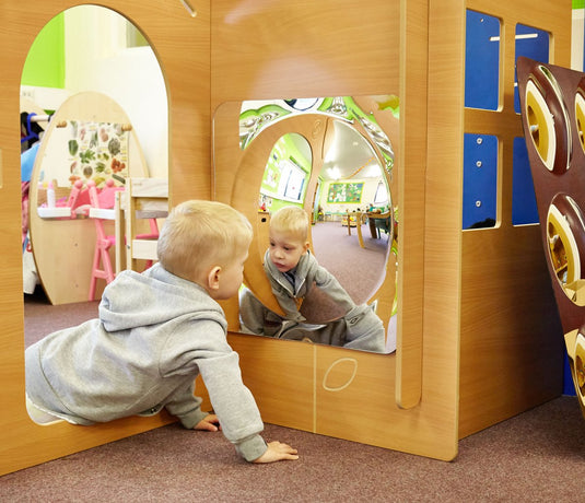 Tickit acryl spiegelpaneel met koepel – educatief spiegelspel voor kinderen 490 mm