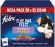 Felix elke dag feest mixed selectie - kattenvoer natvoer - kabeljauw, zalm, rund kip - 80 x 85 g