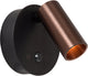 Lucide toni - oplaadbare wandspot wandlamp - accu batterij - ø 8,1 cm - led dimbaar - cct - 1x2w 2700k 4000k - bewegingssensor (uitschakelbaar) - magnetisch - koffie