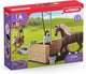Schleich horse club - speelfigurenset - wasplaats met horse club emily luna - kinderspeelgoed voor jongens en meisjes - 5 tot 12 jaar - 14 onderdelen - 42438