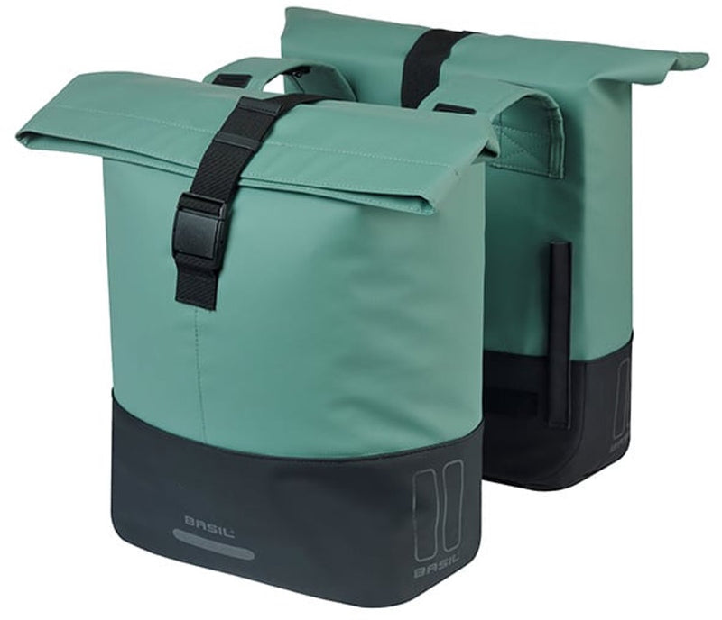 Afbeelding laden in galerijviewer, Basil b.v. tas basil cove dubbel groen zwart | 32l
