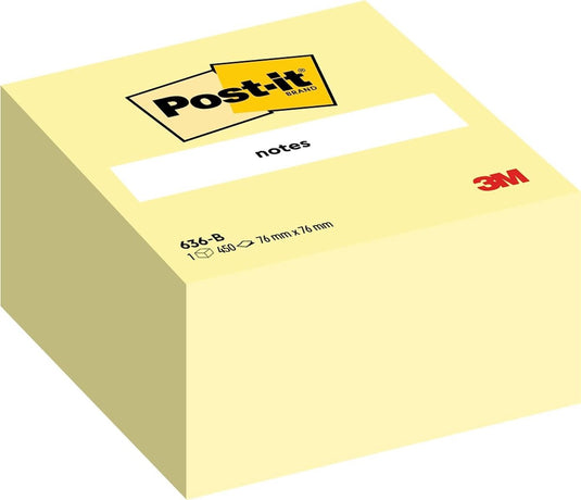 Post-it® notes, kubus, canary yellow™, 76 x 76 mm, 450 blaadjes kubus