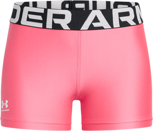 Under armour g heatgear shorty meisjes sportlegging - roze