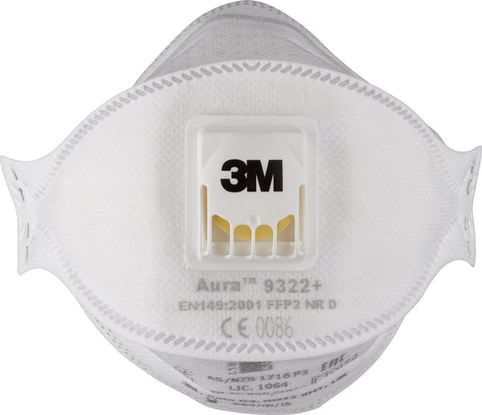 3m stofmasker ffp2 - 9322 - 10 stuks (doos)
