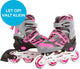 Street rider skeelers roze grijs, maat 37-40