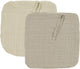 Meyco baby uni speendoek - 2-pack - pre-washed hydrofiel - soft sand sand