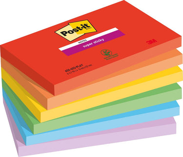 Post-it super sticky notes 655-6ss-play multikleur