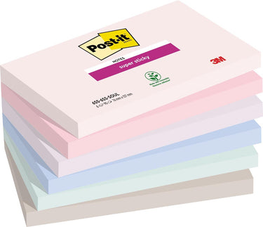 Post-it super sticky notes 655-6ss-soul blauw, grijs, groen, lavendel, roze