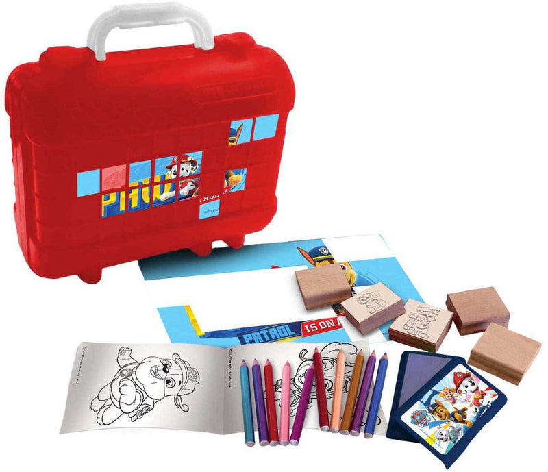Load image into Gallery viewer, Multiprint paw patrol reis stempel- en kleurkoffer
